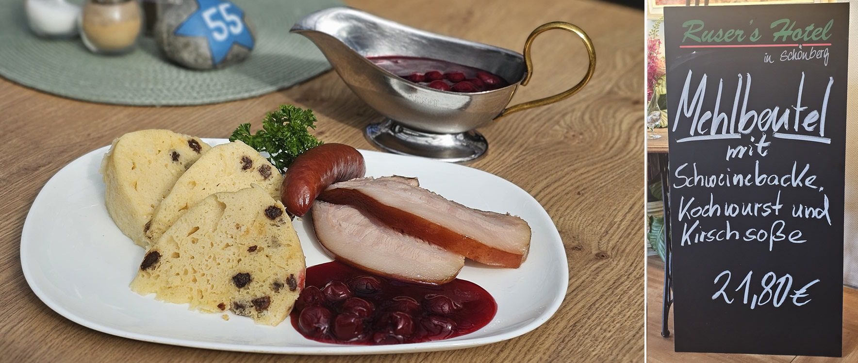 Ab Donnerstag, 17.09. in Ruser's Hotel in Schönberg: Mehlbeutel